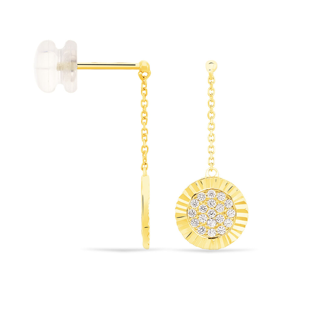 Boucles D'oreilles Or Jaune Arina - Spannringe Damen | OROVIVO