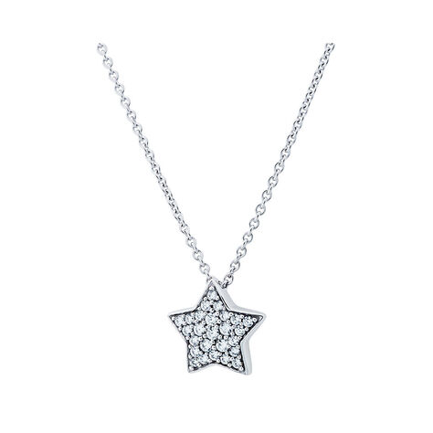 Damen Halskette Silber 925 Zirkonia Stern - Halsketten Damen | OROVIVO
