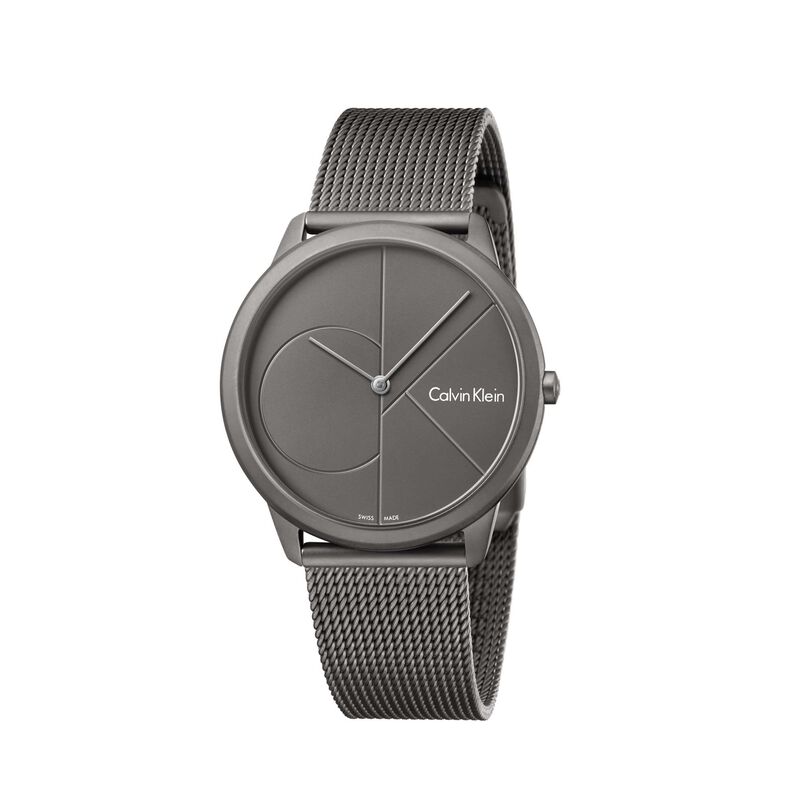 Orologio Uomo Calvin Klein Minimal quadrante grigio K3M517P4 - Spannringe Herren | OROVIVO