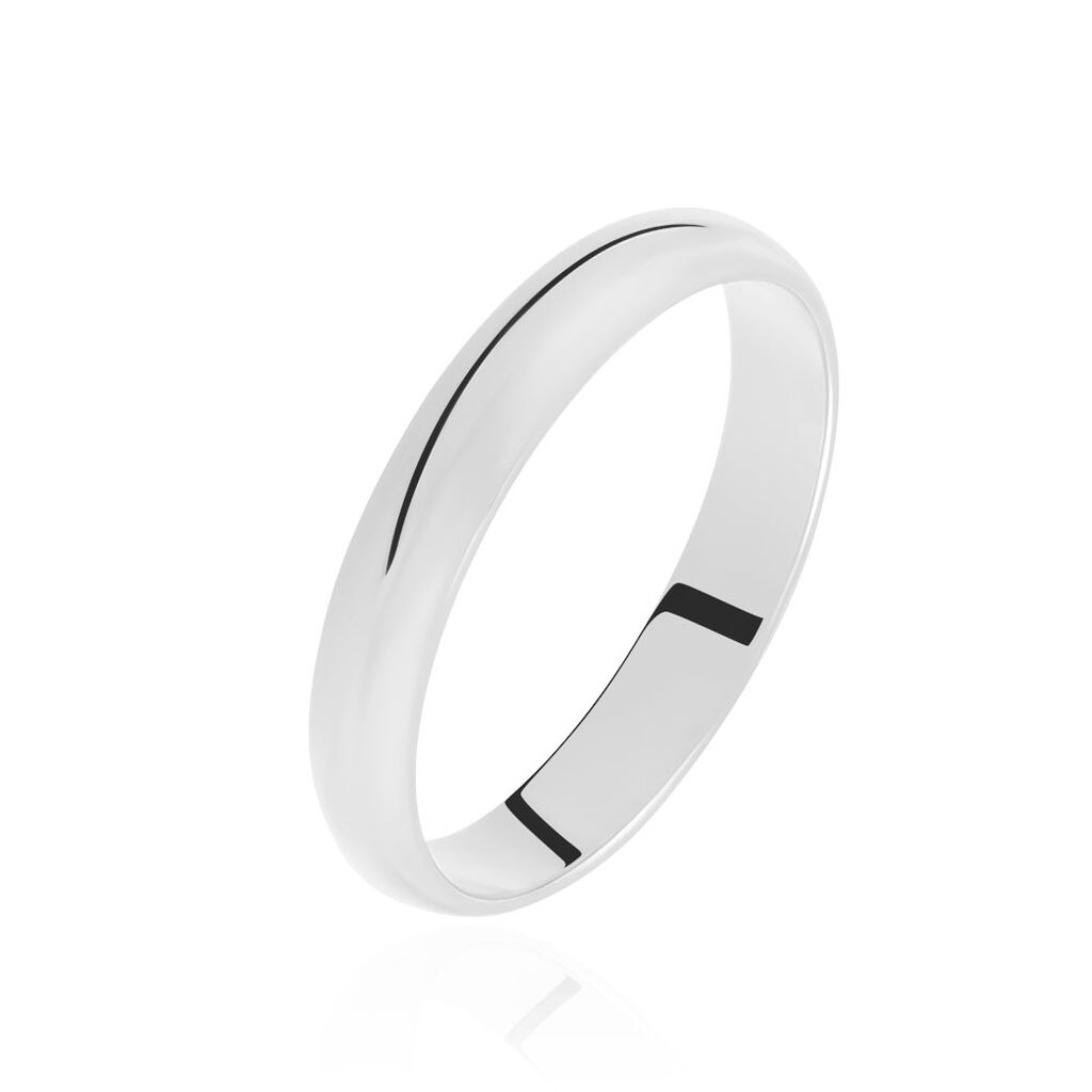 Alliance Aphroditia Demi Jonc Bombe Or Blanc - Spannringe Familie | OROVIVO