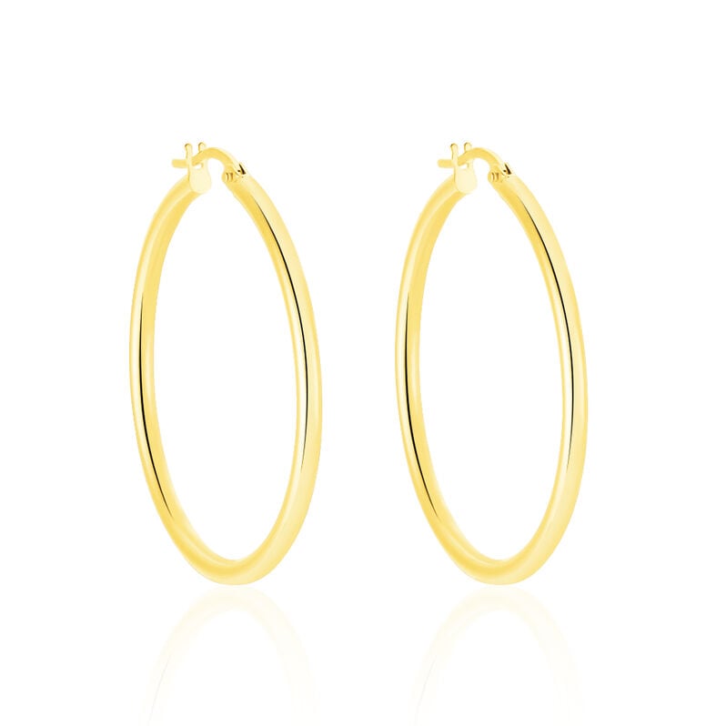 KRIM Damen Creolen Gold 585 (14 Karat) B 2 mm - Creolen Damen | OROVIVO