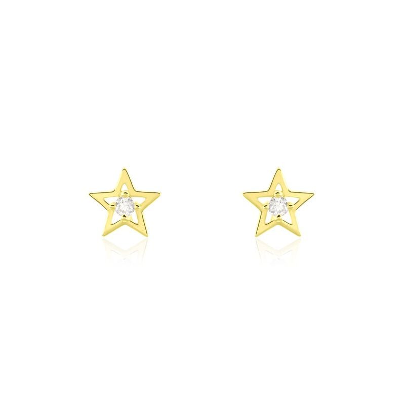 Ohrstecker Gold 375 Zirkonia Stern - Ohrstecker Familie | OROVIVO