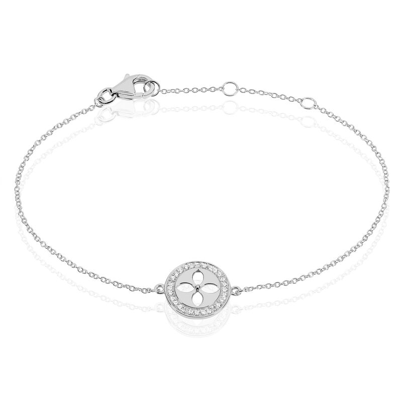 Bracelet Ema Argent Rhodié Et Oxydes - Spannringe Damen | OROVIVO