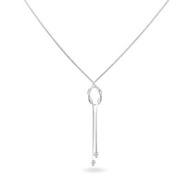 Damen Halskette Silber 925 Knoten 42cm - Ketten ohne Stein Damen | OROVIVO