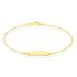 FIGARO ID Kinder ID Armband Gold 375 (9 Karat) Rechteckig B 1,5 mm