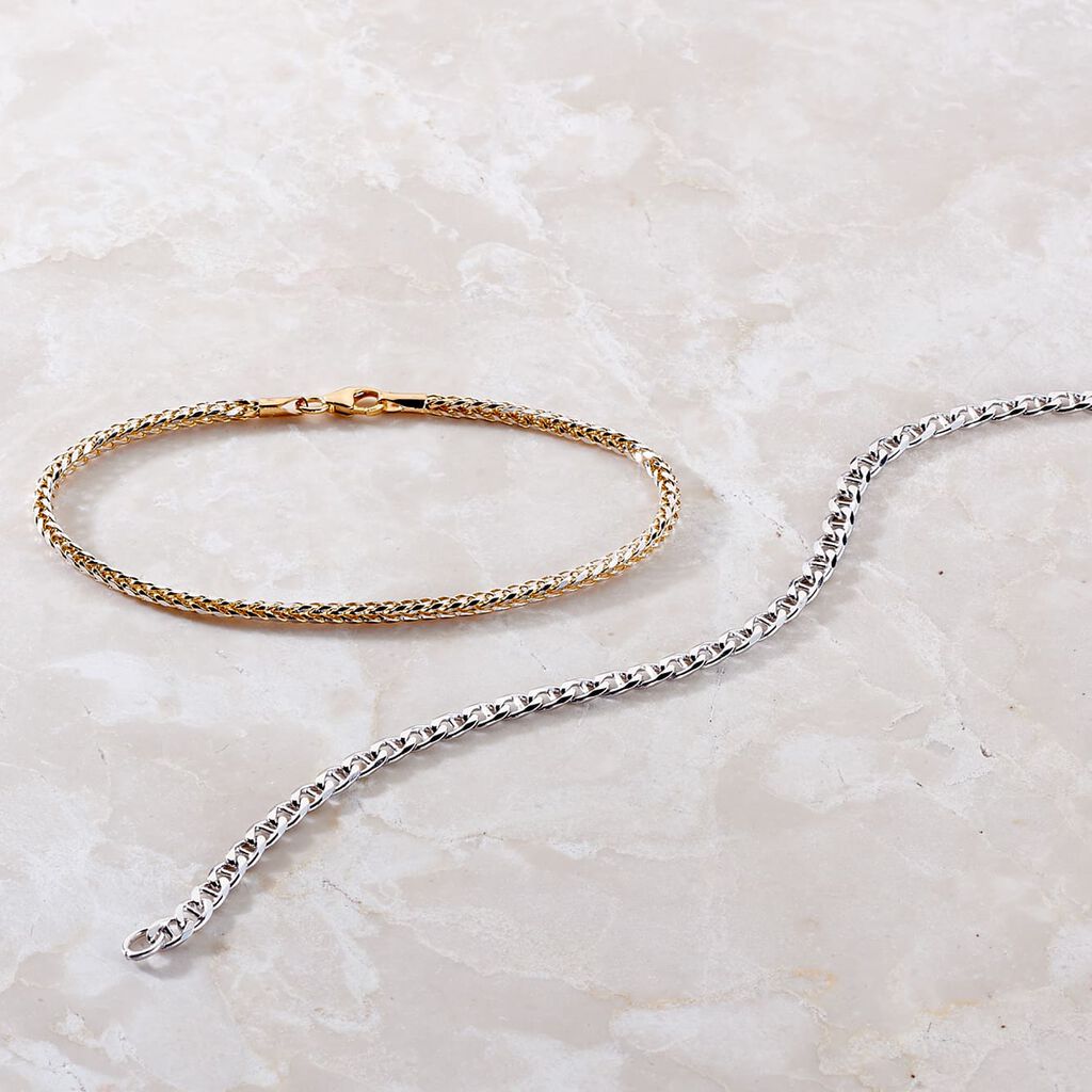 Damenarmband Gold 585 Bicolor  - Armketten Damen | OROVIVO