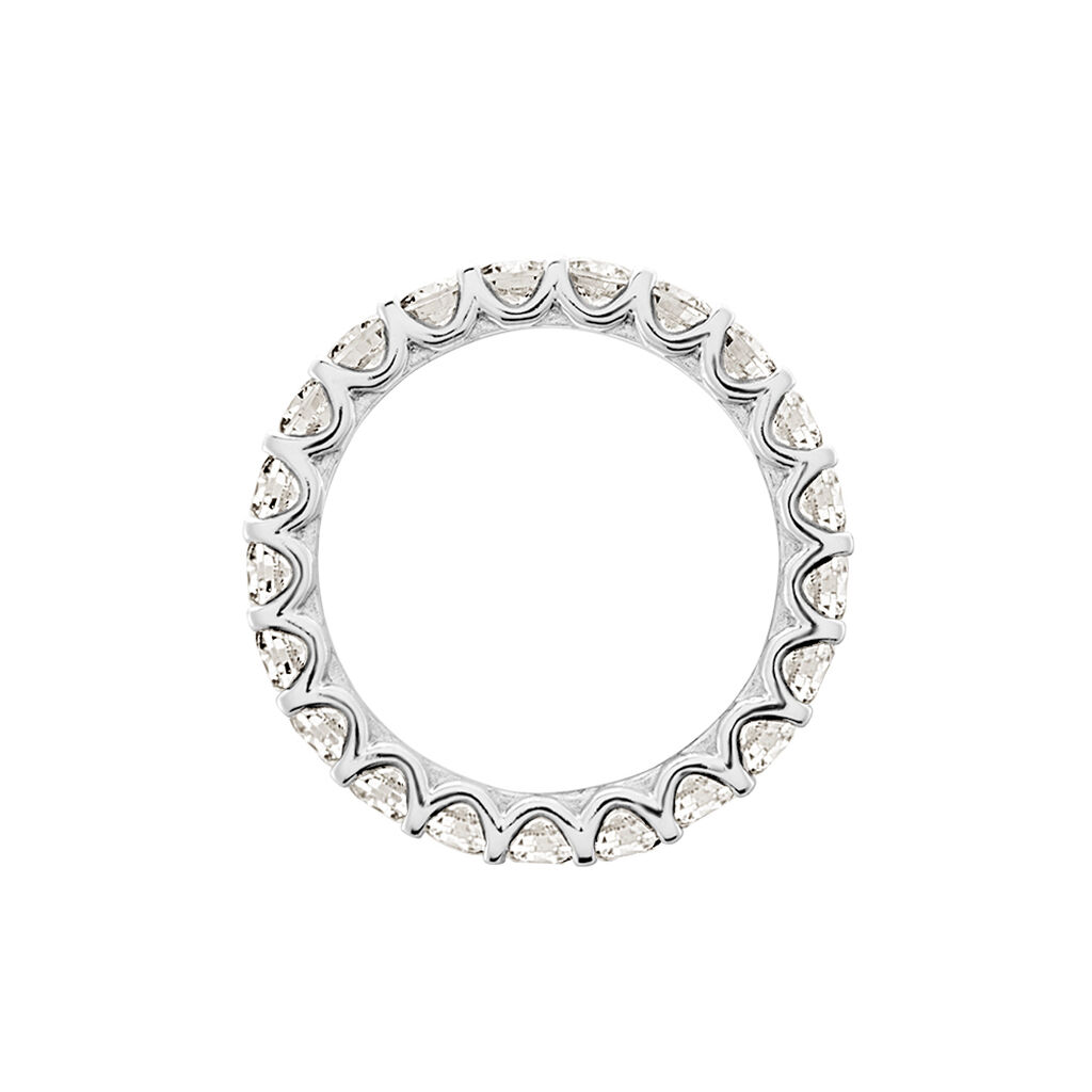 MYRIAM Damen Ring Silber 925 Zirkonia Wei&szlig; 3,87 ct B 3 mm