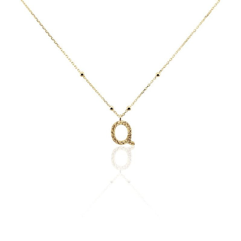 Collier Plaqué Or Jaune Lettra - Spannringe Damen | OROVIVO