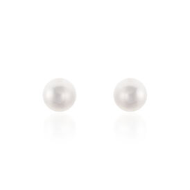Damen Perlenohrringe Gold 585 Akoyaperlen 7-7,5mm - Ohrstecker Damen | OROVIVO