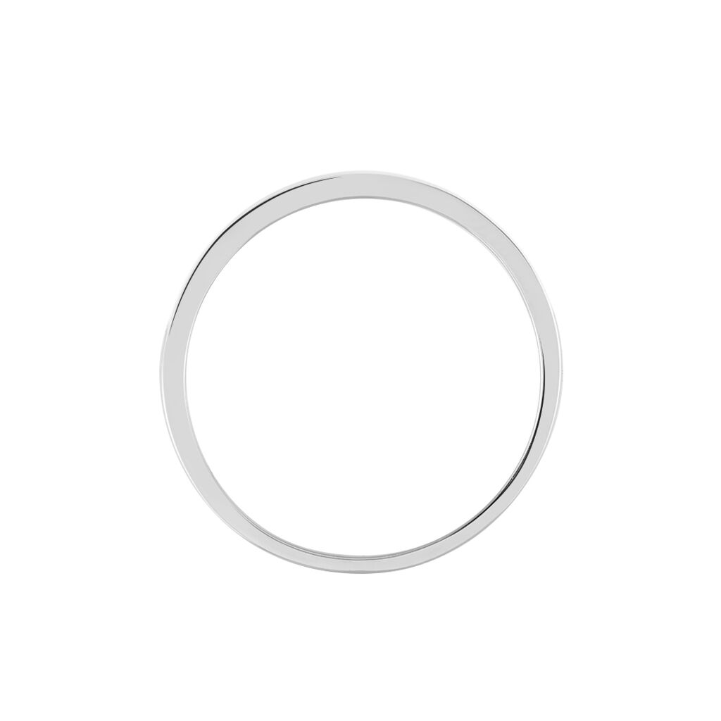 MEMO JATA Damen Ring Wei&szlig;gold 750 (18 Karat) Diamant Wei&szlig; 0,060 ct