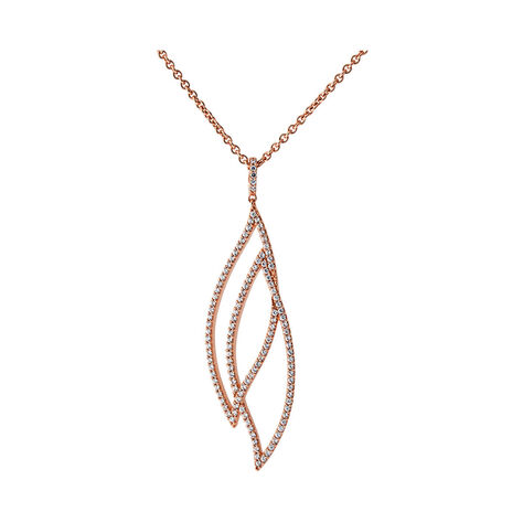 Damen Halskette Messing Roségold 750 plattiert  - Halsketten Damen | OROVIVO