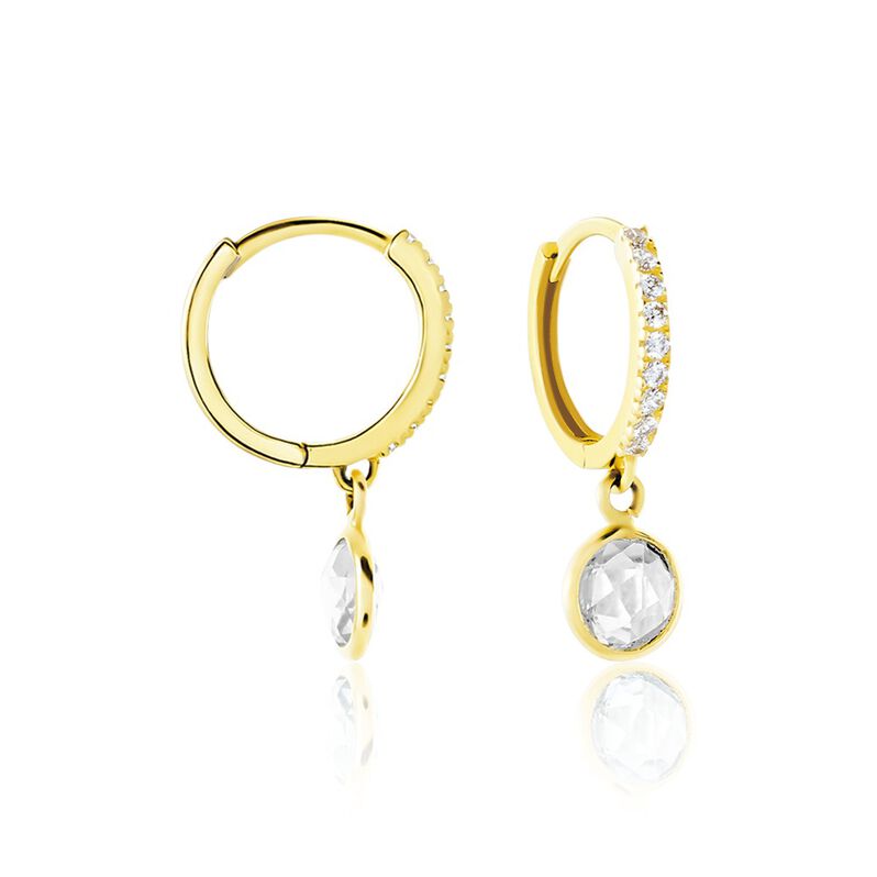 Créoles Or Jaune Arielle Oxyde De Zirconium - Spannringe Damen | OROVIVO