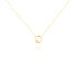 INVISIBLE 3 Damen Collier Gold 750 (18 Karat) Diamant Wei&szlig; 0,040 ct Kreis