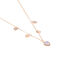 RHEA Damen Collier Rosegold 375 (9 Karat) Zirkonia Wei&szlig; 0,03 ct Herz