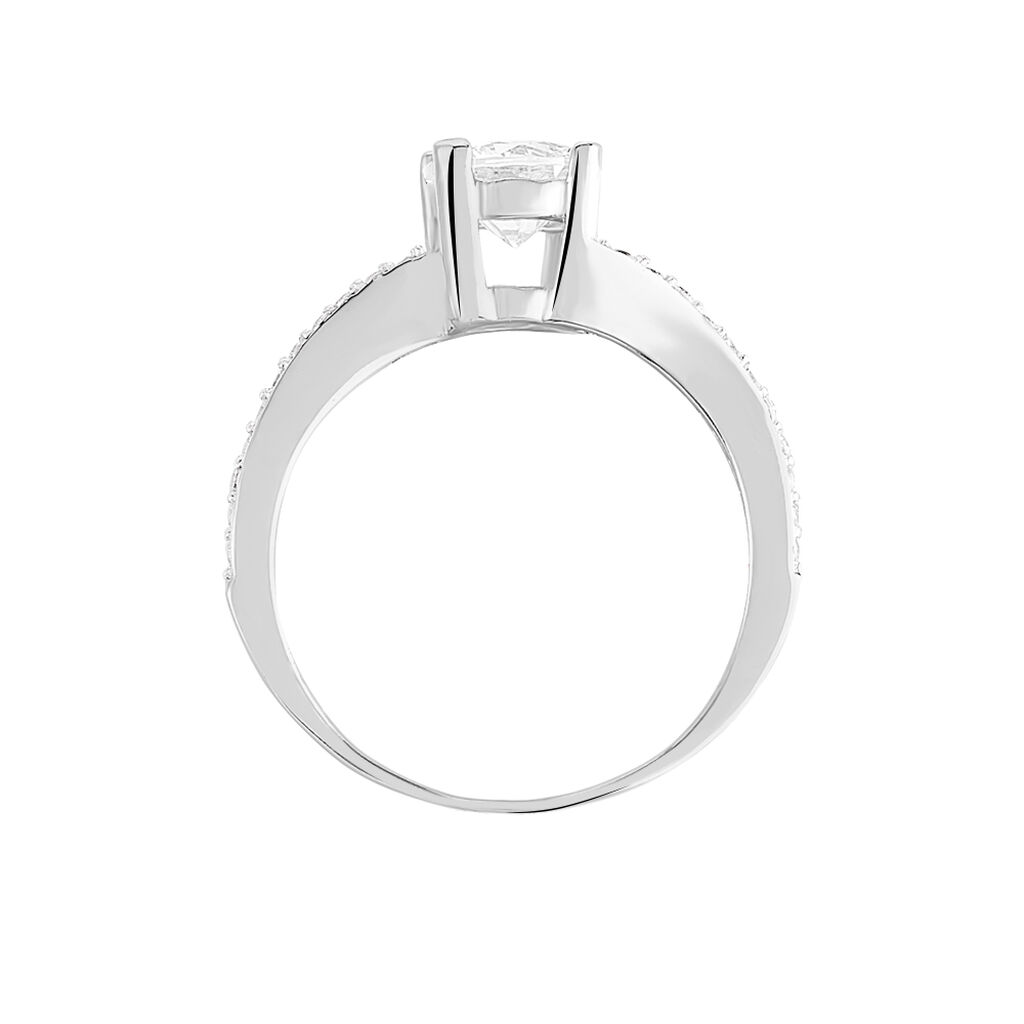 MAELANE 50 Damen Ring Silber 925 Zirkonia Wei&szlig;