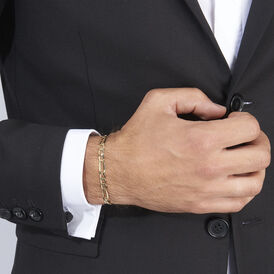 Herren Gliederarmband Figarokette Gold 375 - Armketten Herren | OROVIVO