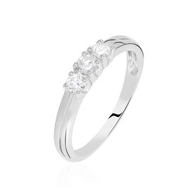 Damenring Weißgold 375 Diamanten 0,2ct - Ringe mit Edelsteinen Damen | OROVIVO