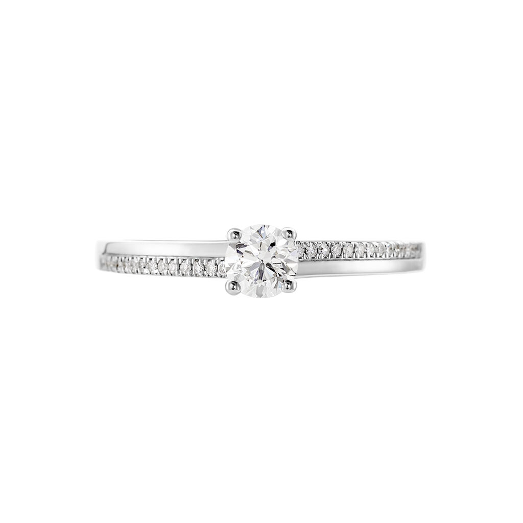 Damen Ring Weißgold 375 Diamant 0,37ct Alexandra  - Verlobungsringe Damen | OROVIVO