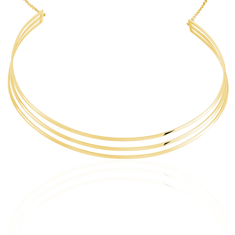 Collier Jonc Antika Acier Dore - Spannringe Damen | OROVIVO