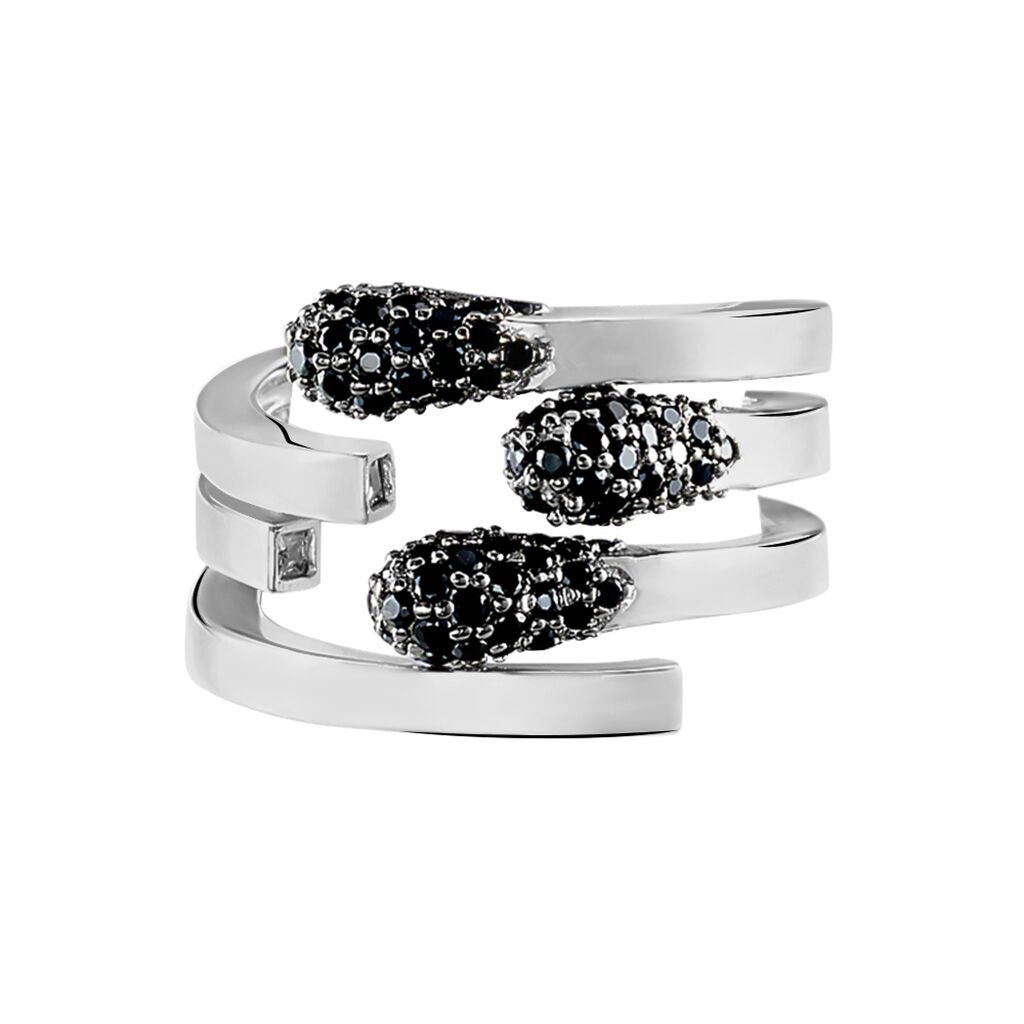 Damen Ring Silber 925 Zirkonia Wei&szlig;