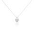 Damen Collier Silber Silber 925 Zirkonia Wei&szlig; Herz
