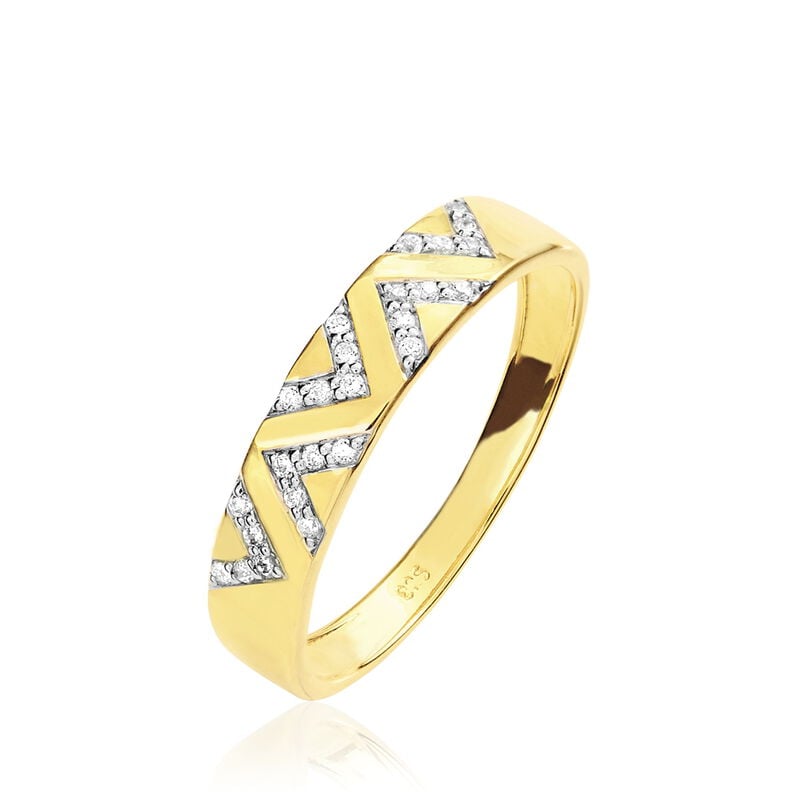 Bague Zorah Or Jaune Diamant - Spannringe Damen | OROVIVO
