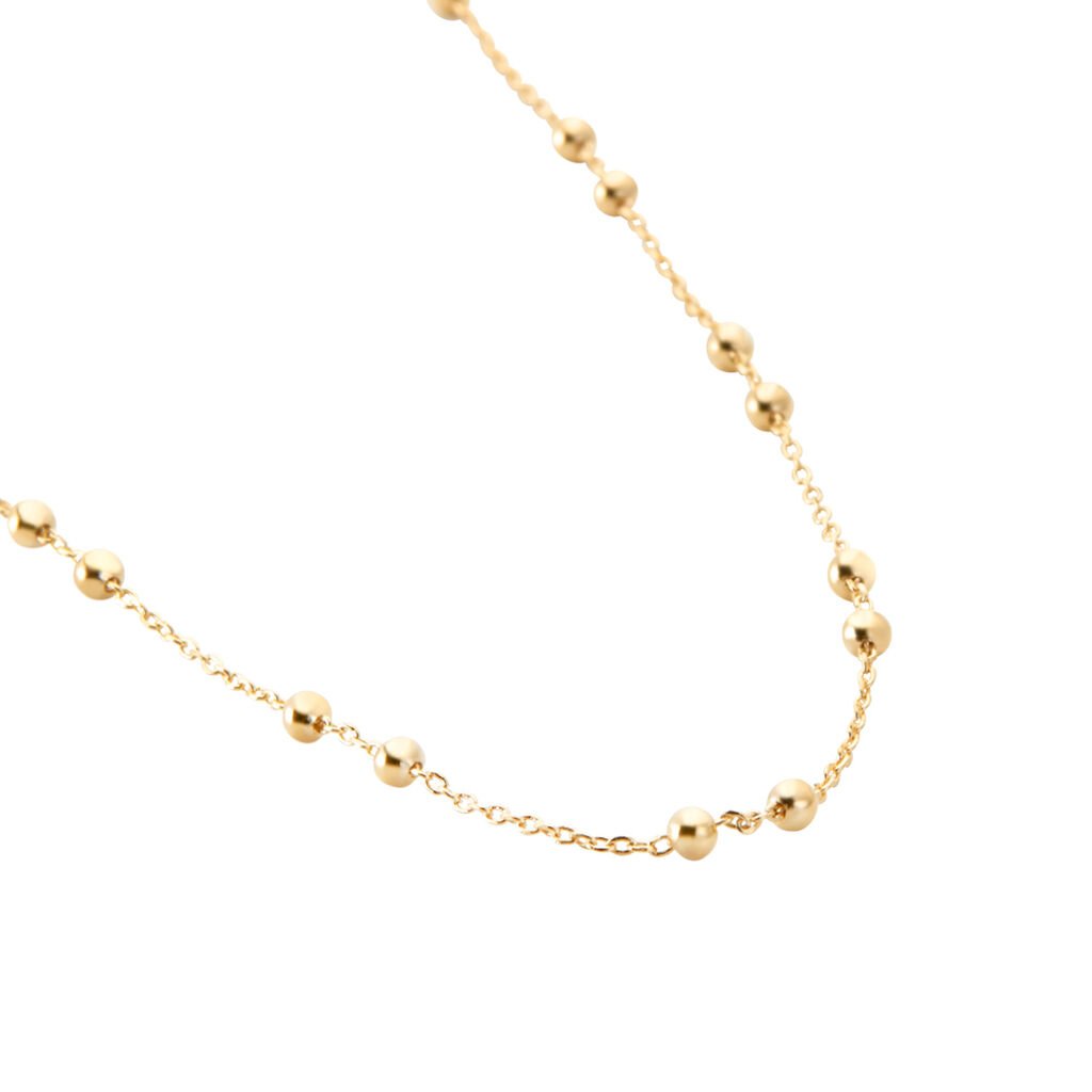 Damen Collier Messing Gold 750 plattiert 5 Micron - Halsketten Damen | OROVIVO