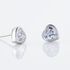 ASHLEY HERZ 15 Damen Ohrstecker Silber 925 Zirkonia Wei&szlig; Herz
