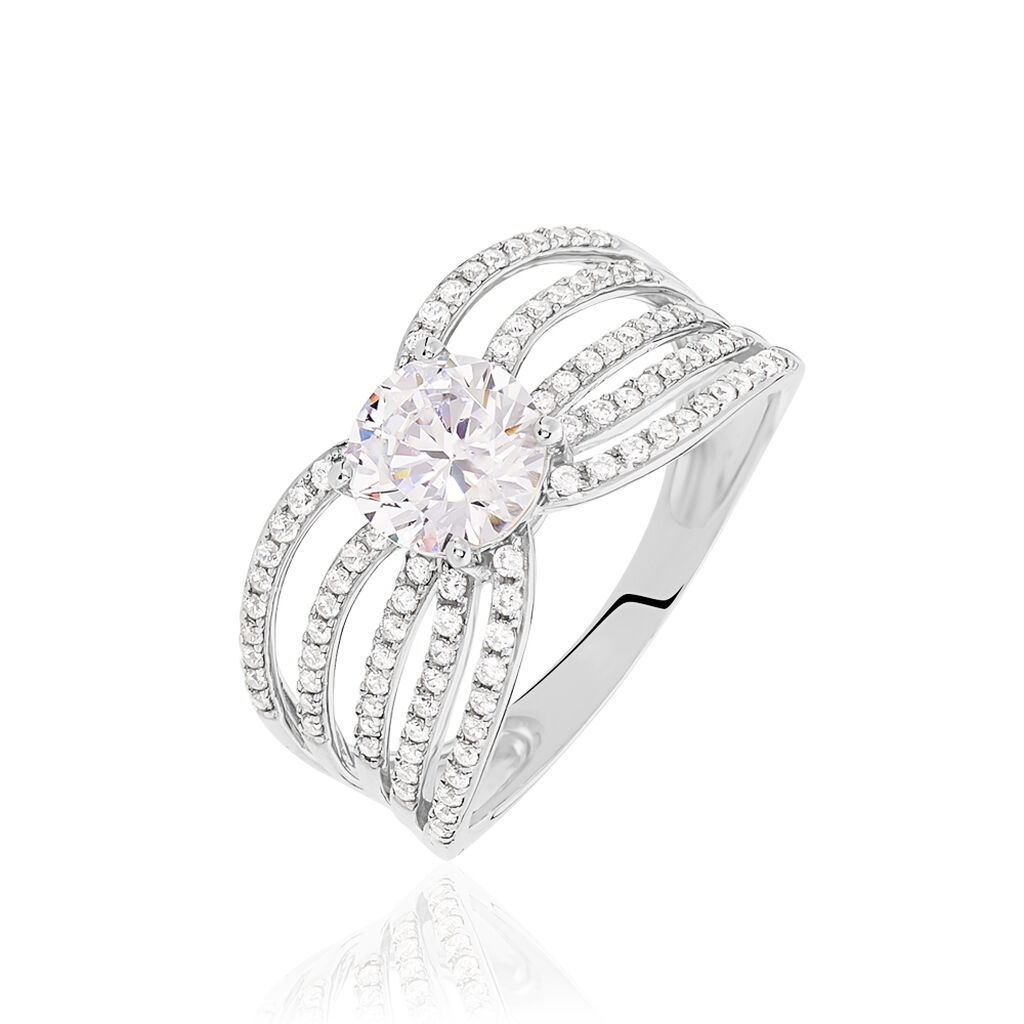 Bague Or Weiss Lizzie Et Oxyde - Spannringe Damen | OROVIVO