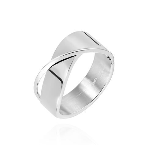 Damen Ring Edelstahl Welle