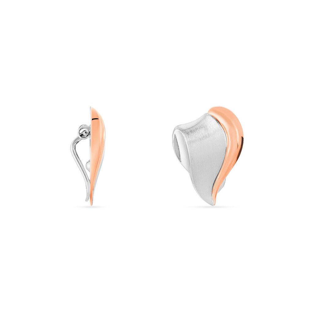 Damenohrclips Silber 925 Bicolor Vergoldet - Ohrstecker Damen | OROVIVO