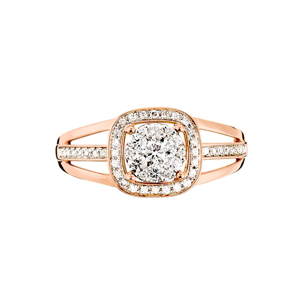 Bague Nymphas Or Rose Diamant - Spannringe Damen | OROVIVO
