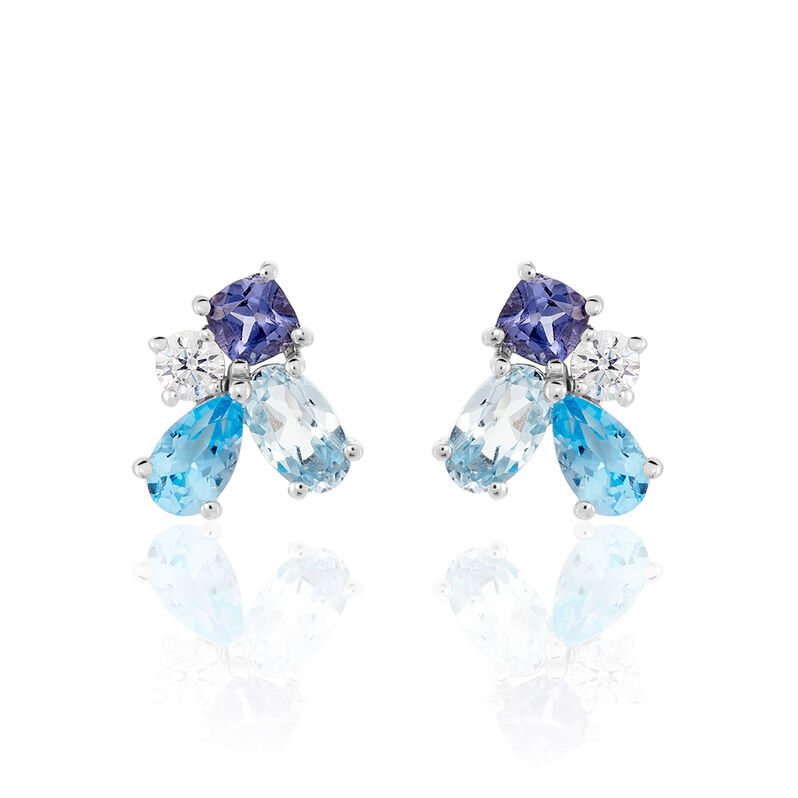 Boucles D'oreilles Or Weiss Doryne Puces - Spannringe Damen | OROVIVO