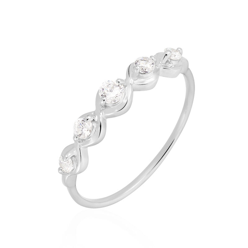 Bague Or Weiss Norrie Amandes Oxydes - Spannringe Damen | OROVIVO