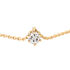 MONOPOLI Damen Collier Gold 585 (14 Karat) Diamant Wei&szlig; 0,16 ct
