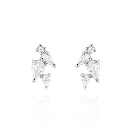 Damen Ohrstecker Silber 925 Zirkonia  - Ohrstecker Damen | OROVIVO