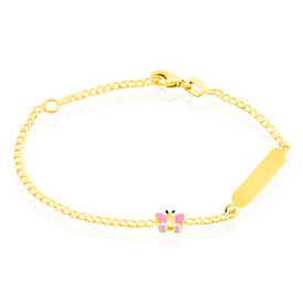 Kinder Id Armband Gold 375 Schmetterling - ID-Armbänder Kinder | OROVIVO