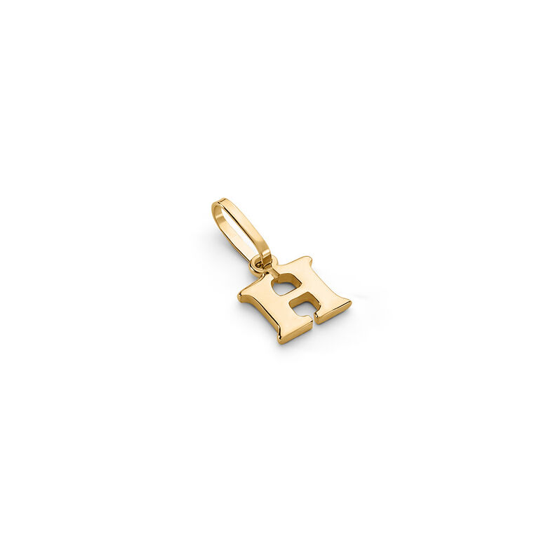 ALPHABET Unisex Anh&auml;nger Gold 375 (9 Karat) Buchstabe H - Schmuckanh&auml;nger Unisex | OROVIVO