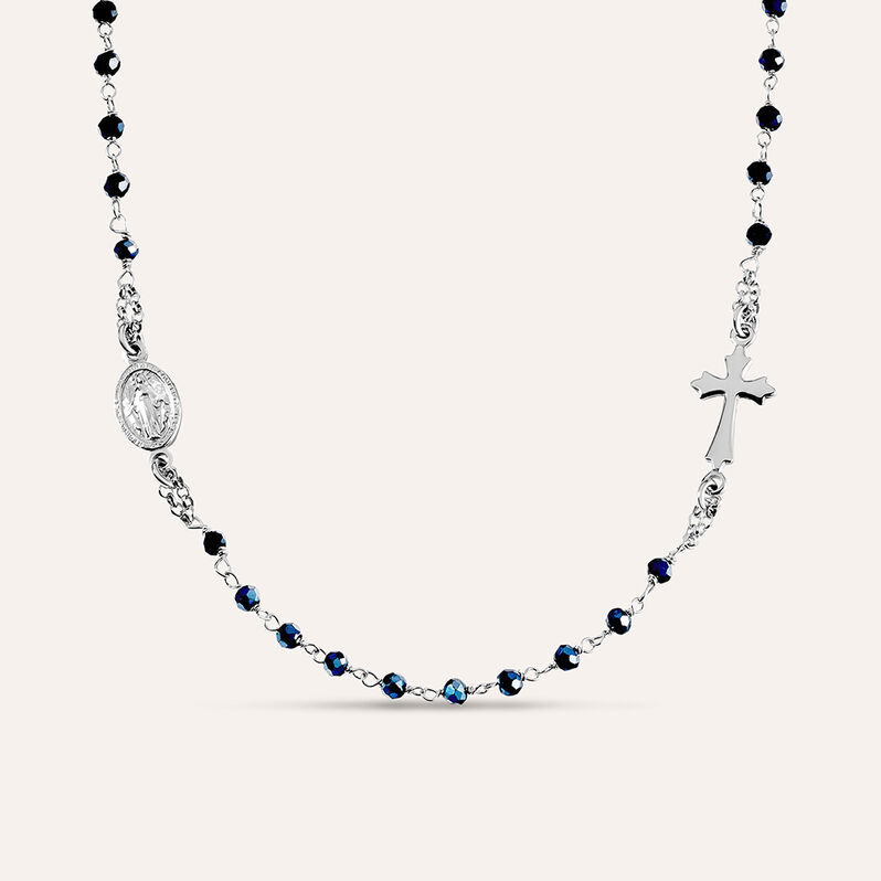 Collana Rosario Silver Soul Argento Rodiato Cristallo - Spannringe Damen | OROVIVO