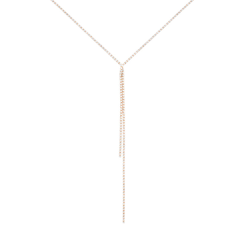 Collana Tennis Romantic Shine Metallo Rosa Cristallo - Spannringe Damen | OROVIVO