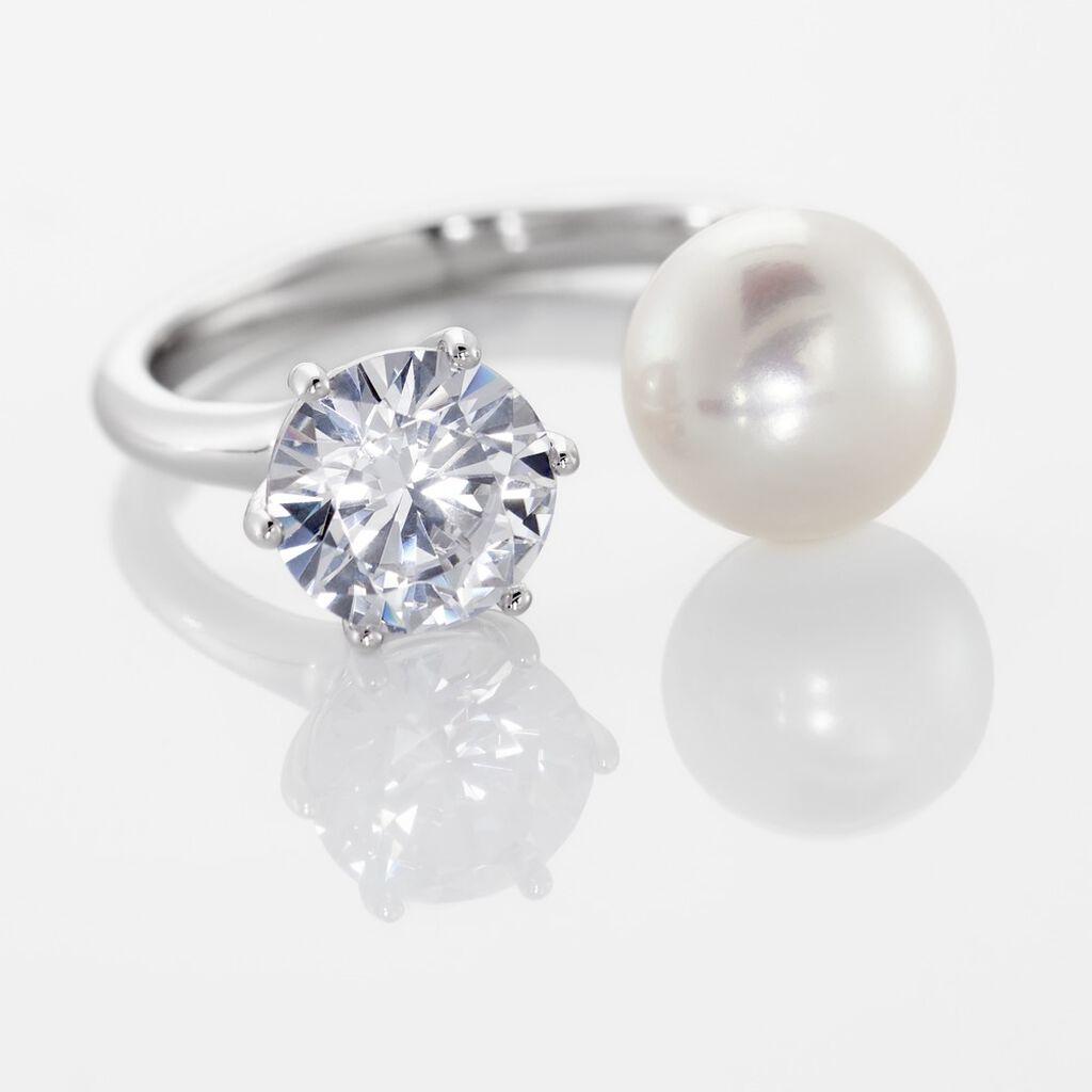 SEMKA Damen Ring Silber 925 Zirkonia Wei&szlig; 1,7 ct B 1,97 mm