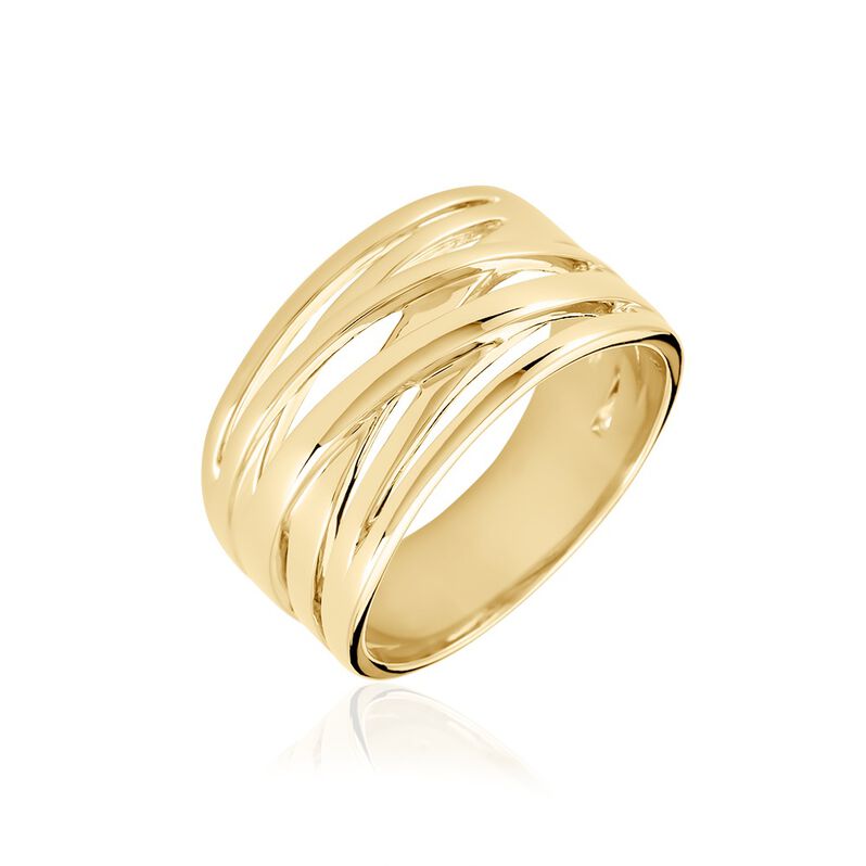Damen Ring Vergoldet Ohne Stein Emiliana  - Ringe Damen | OROVIVO