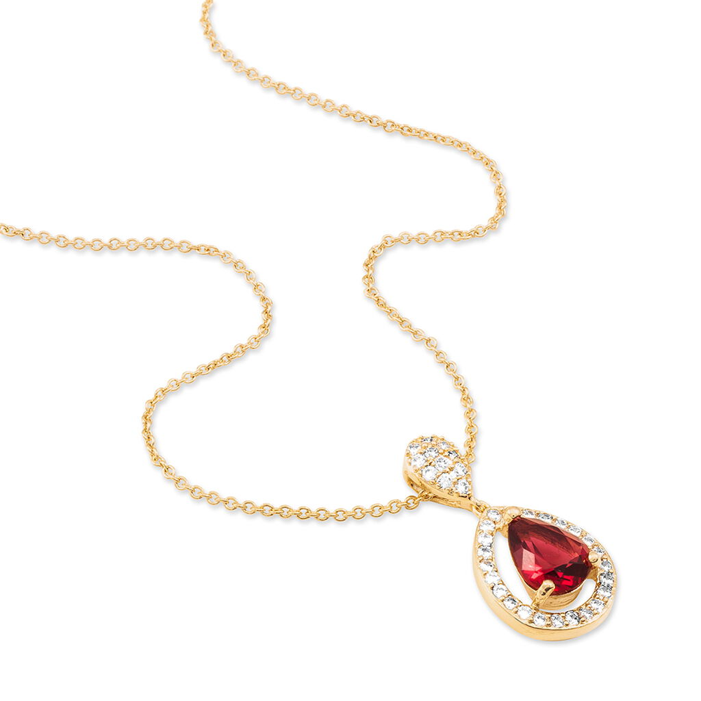 Damen Halskette Messing Gold 750 plattiert Tropfen - Halsketten Damen | OROVIVO