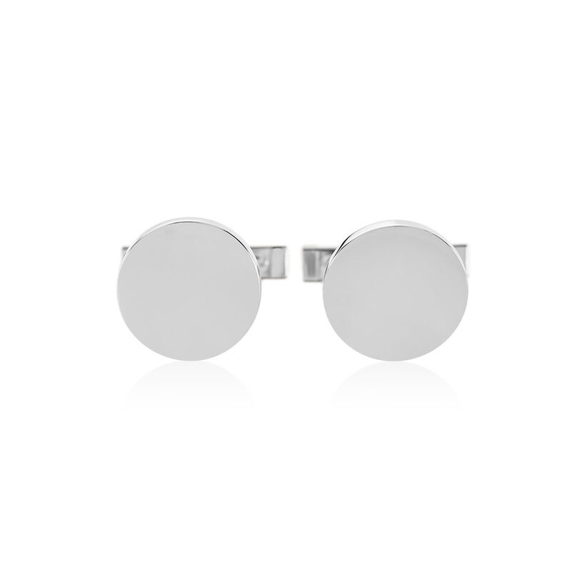 Herren Manschettenkn&ouml;pfe Silber 925 Geometrisch Liam 3,2cm - Schmuck mit Stein Herren | OROVIVO