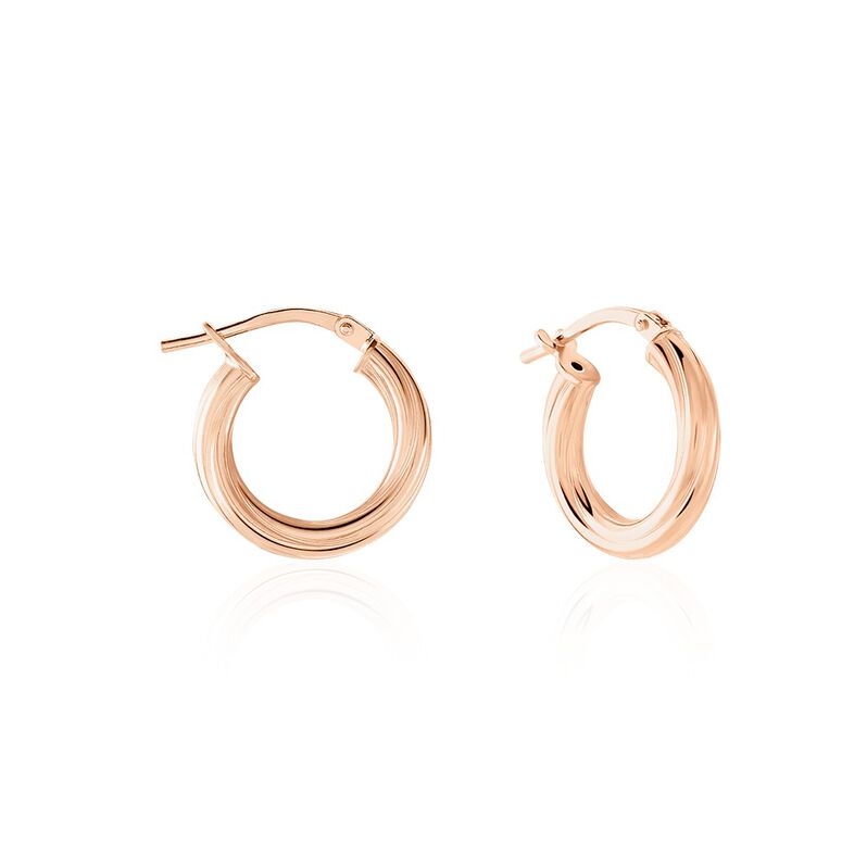 Créoles Maia Argent Rose - Spannringe Damen | OROVIVO