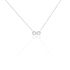 INFI INFINITY 3 Damen Collier Silber 925 Zirkonia Wei&szlig; Unendlichkeit