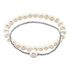 FRANCIS Damen Armband Silber 925 Zuchtperle Wei&szlig;