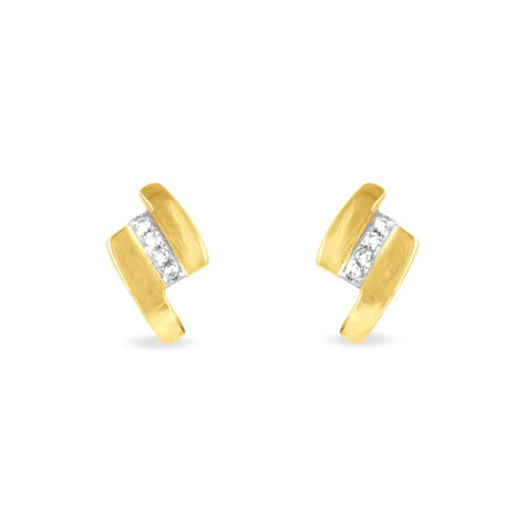 mit OROVIVO Diamant • Goldene Ohrstecker