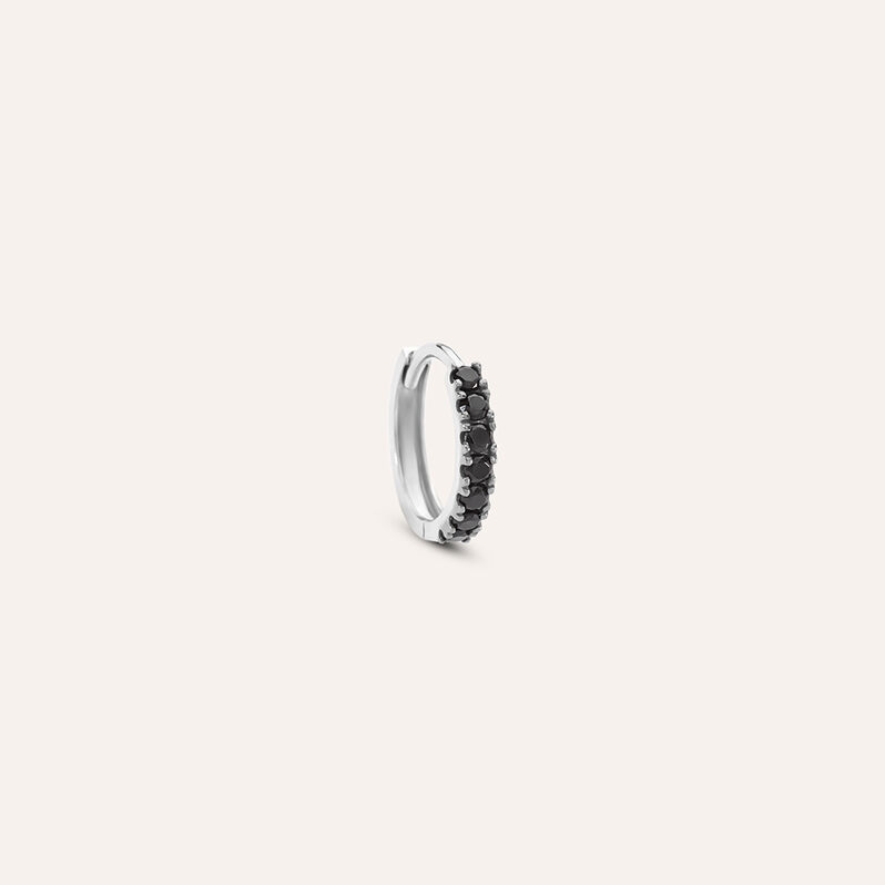 Mono Orecchino A Cerchio L'homme Or Oro Bianco Spinello - Spannringe Herren | OROVIVO