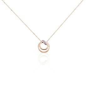 Damen Halskette Rotgold 375 Zirkonia - Ketten mit Stein Damen | OROVIVO